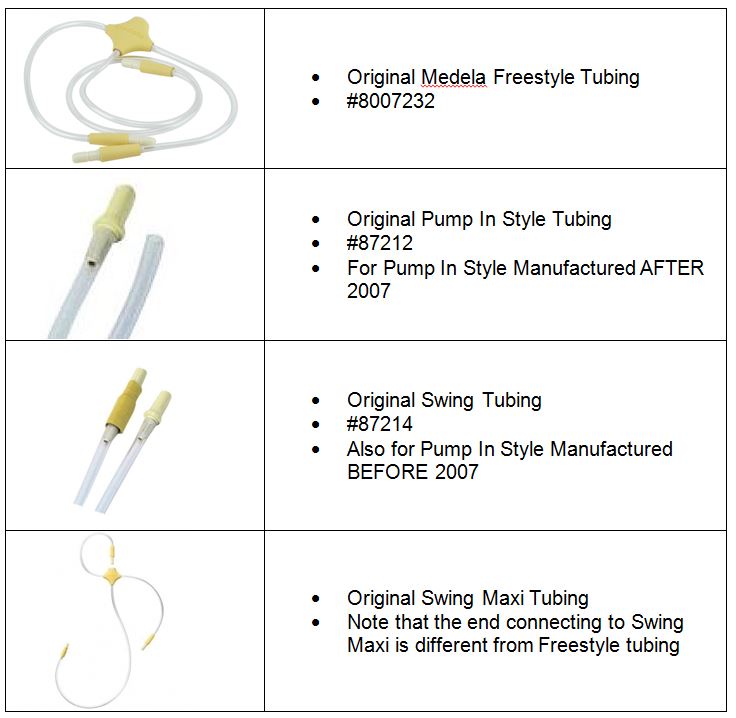 Medela Breast Pump Tubings